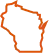 Wisconsin state outline